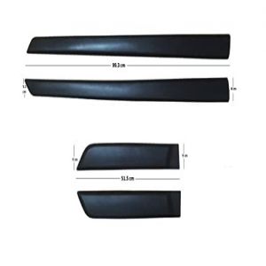 Side Door Beading Door Protector Accessories for Figo Aspire Black